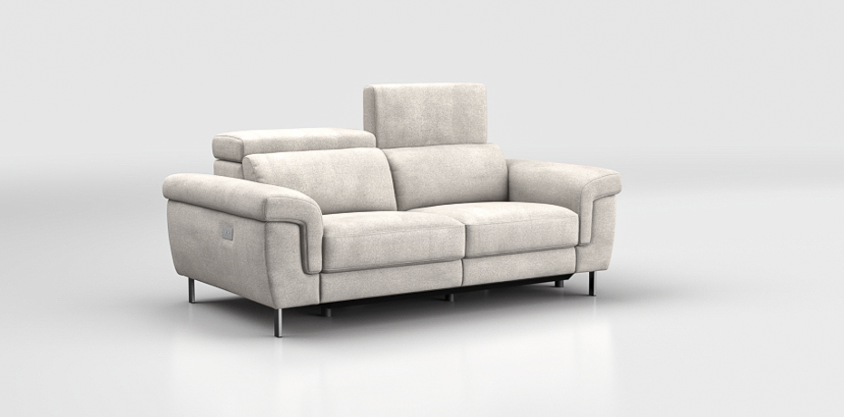 Fontanellato - 2 seater sofa with 2 electric recliners